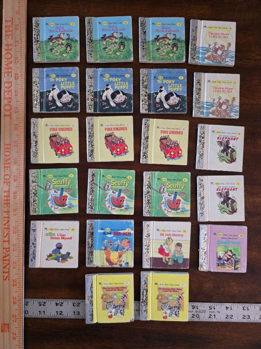 Set of 22 Miniature Little Little Golden Books for Collectors
